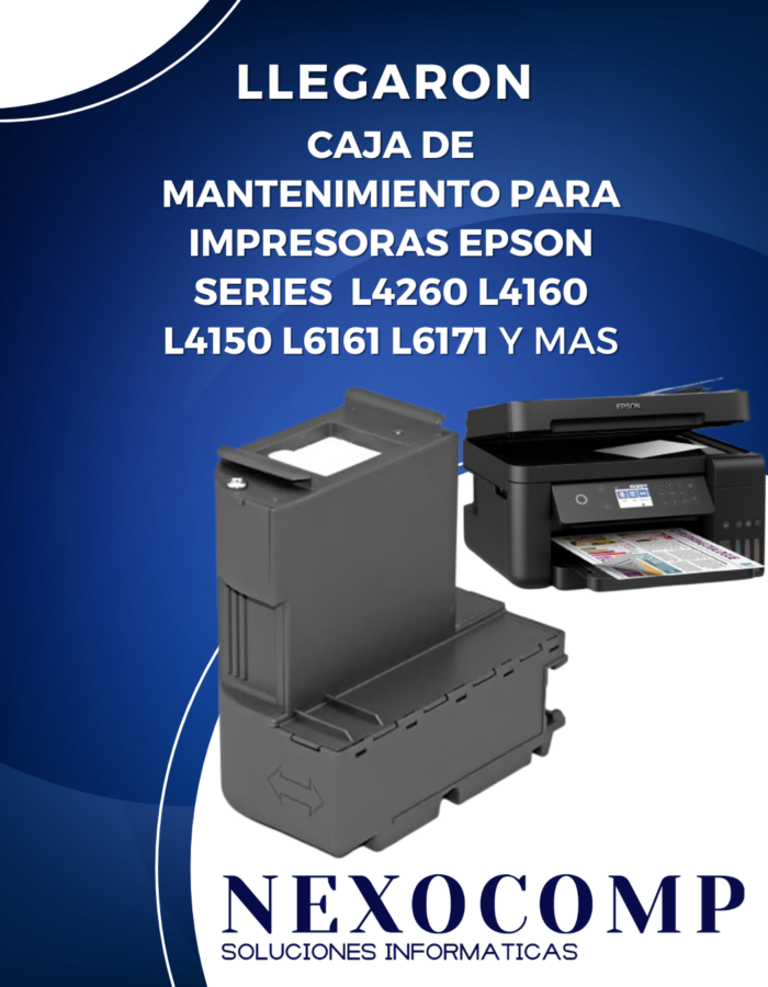 caja mantenimiento epson L4260 L4160 L4150 L6161 L6171 y mas